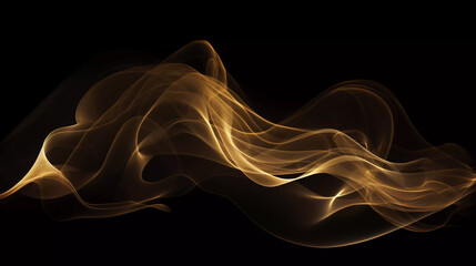 Obraz premium Luxury abstract light background with golden smoke waves