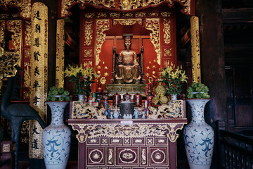 van mieu temple of literature confucius vietnam hanoi - 612425891