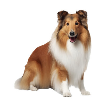 collie dog isolated
