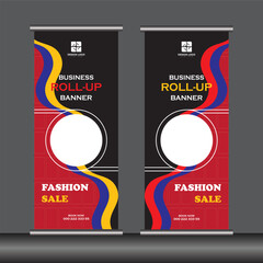 Business Roll-Up Banner Template Design