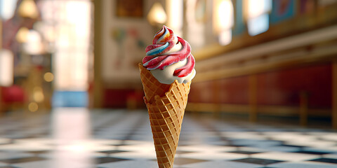 ice cream cones - generative AI, KI