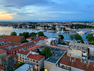 View from the beautiful historic town of Zadar, Croatia.