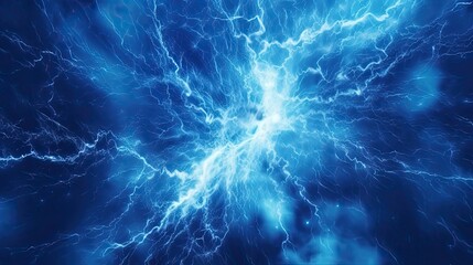 An Industrial Shock: A Halloween Fantasy of Blue Lightning, Plasma, and Electrical Disasters, Generative AI