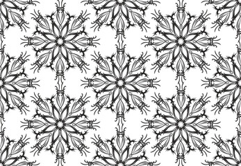 Fototapeta premium Vintage seamless pattern
