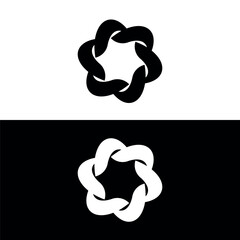 Circle vector logo template illustration .Circle icon logo design