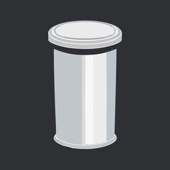 Vector illustration of recycle bin.