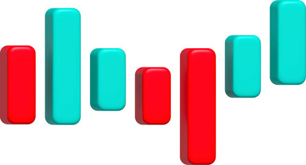 3D Growth bar graph on isolated gold background, Golden Business Bar, Market investment trading, exchange, rendering, trade, simple, isometric, financial, index, forex.