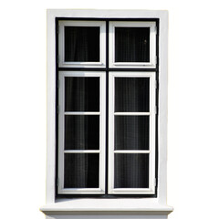 old wooden window european style