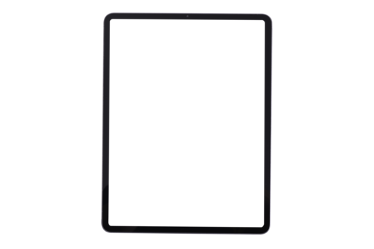 New tablet isolate on white background