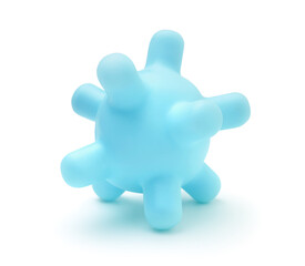 Massage ball isolated on white.