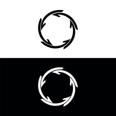 Circle vector logo template illustration
