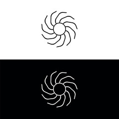 Circle vector logo template illustration