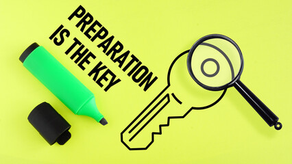 Be prepared and preparation is the key plan, prepare, perform