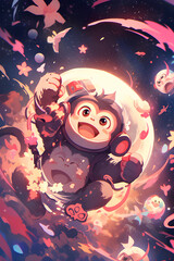 astronaut monkey