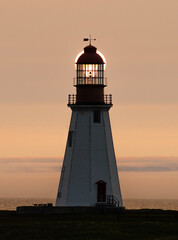 Sunset and lighthouse