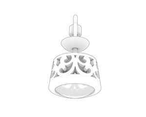 Jewelry on transparent background. 3d rendering - illustration