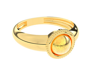 Jewelry on transparent background. 3d rendering - illustration