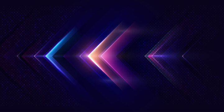Modern abstract high-speed movement. Colorful dynamic motion on blue background. Movement technology pattern for banner or poster design background concept. EPS10.