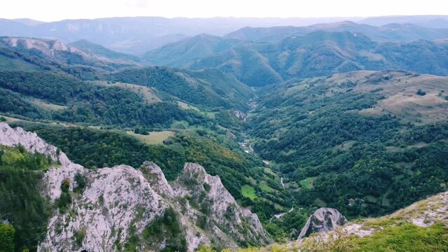 Nature on a mountain in Romania