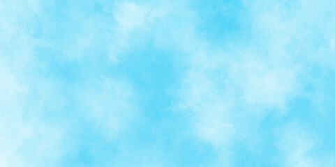 Abstract cloudy and blurry and defocused Creative and decorative light sky blue shades watercolor background with natural clouds used as wallpaper, cover, card, decoration and design. 