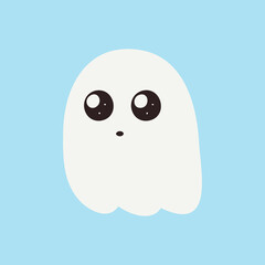 Cute cartoon halloween boo Ghost Cute Halloween ghost, Boo Vector illustration