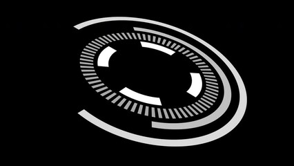 Pending loading HUD element – 3D rotation and wiggle, loopable