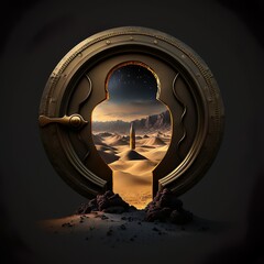 Secrets of the Desert Vault Sands of Destiny The Golden Keyhole's Secrets Revealed
