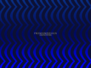 Premium background design with diagonal dark blue stripe pattern. Vector horizontal template for digital lux business banner, contemporary formal invitation, luxury voucher, gift certificate, brochure