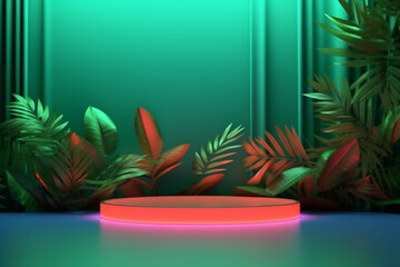 Serenity in Nature: Minimalistic Light Background with Blurred Foliage