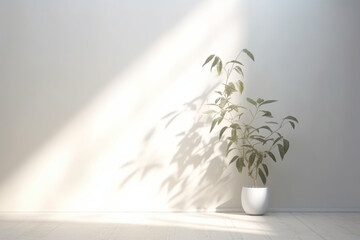 Elegant White Background Wall Design