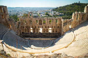 The Theatre of Dionysus on the Acropolis hill in Athens