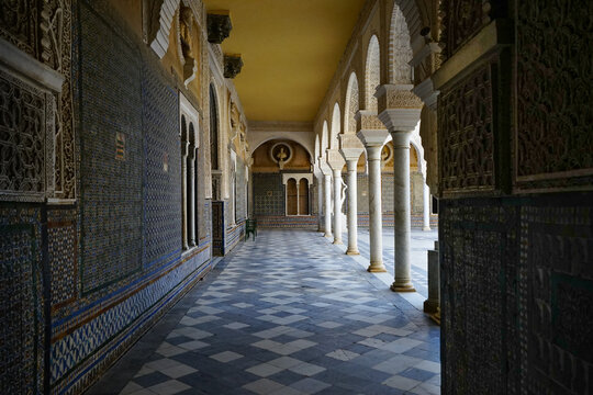 Casa de Pilatos cloister, Seville, Andalucia, Spain