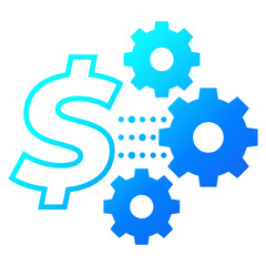 cost optimization, expenses reduction, icon with gears
