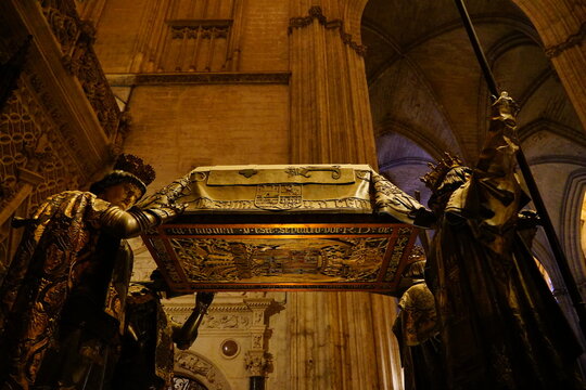 Christopher Columbus grave, Seville, Andalucia, Spain