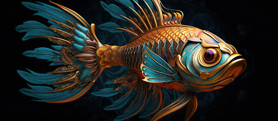 Obraz na płótnie Canvas Pisces the Fish Zodiac Sign Generative AI