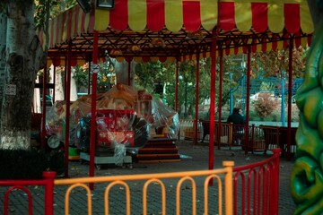 closed amusement park for children in Yerevan.