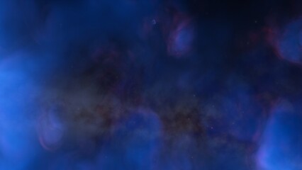 Nebula in space 3d render