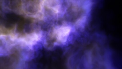 Nebula in space 3d render