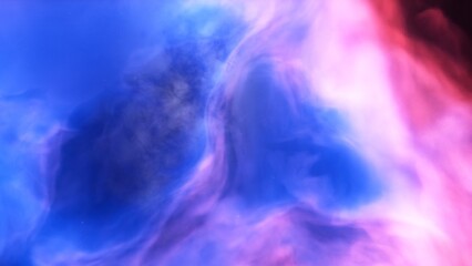 Nebula in space 3d render