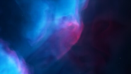 Nebula in space 3d render
