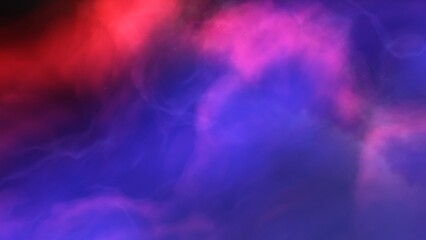 Nebula in space 3d render