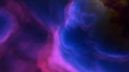 Nebula in space 3d render