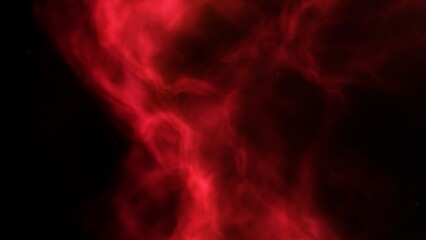 nebula gas cloud in deep outer space, science fiction illustration, colorful space background with stars 3d render
