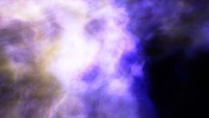 nebula gas cloud in deep outer space, science fiction illustration, colorful space background with stars 3d render
