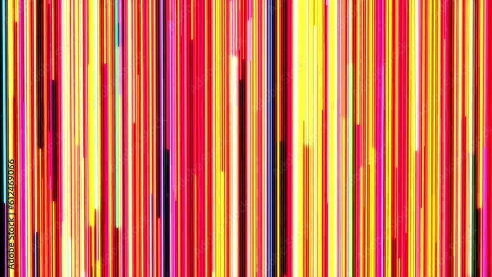 Poster abstract orange neon lines flowing race up background loop. rays light seamless bright animation bac