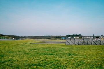 Airfield landing strip of Freiburg im Breisgau