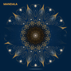 Mandala template for textile to print ready