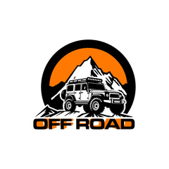 Offroad logo template, Perfect logo for business related to automotive industry. Off road car logo template.