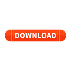 Download Button In Orange Duo Color And White Line With Rounded Rectangle Shape
