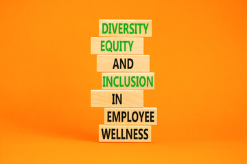 Diversity equity inclusion symbol. Concept words Diversity Equity and Inclusion in employee...